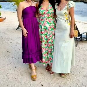 Lulu's Rich Purple Midi Dress